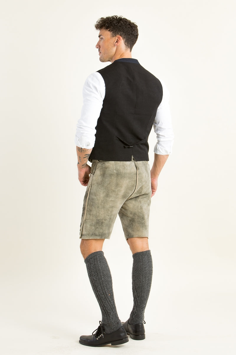 Spieth & Wensky 'Ernstbrunn' Suede Lederhose in Rustic Brown
