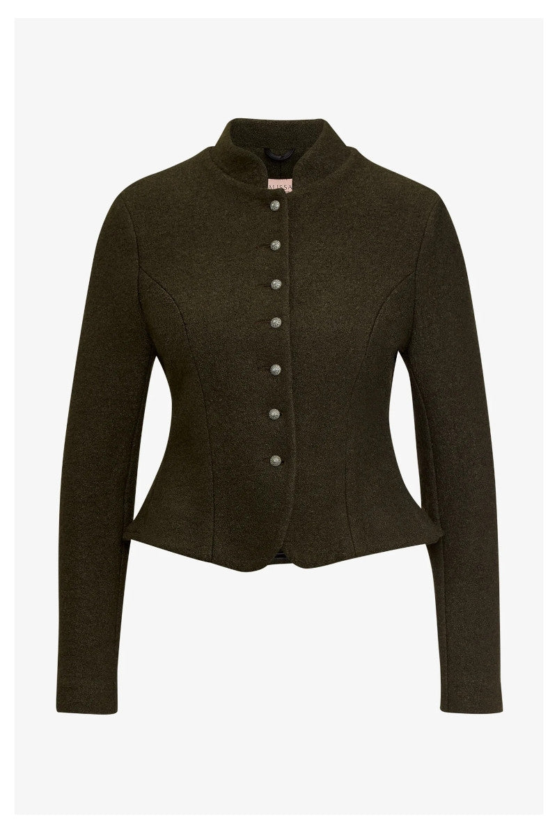 Alissa by Kinga Mathe 'Mila' Wool Janker with Peplum