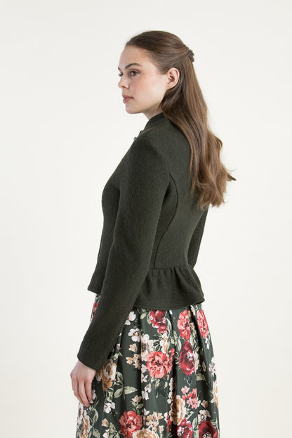 Alissa by Kinga Mathe 'Mila' Wool Janker with Peplum