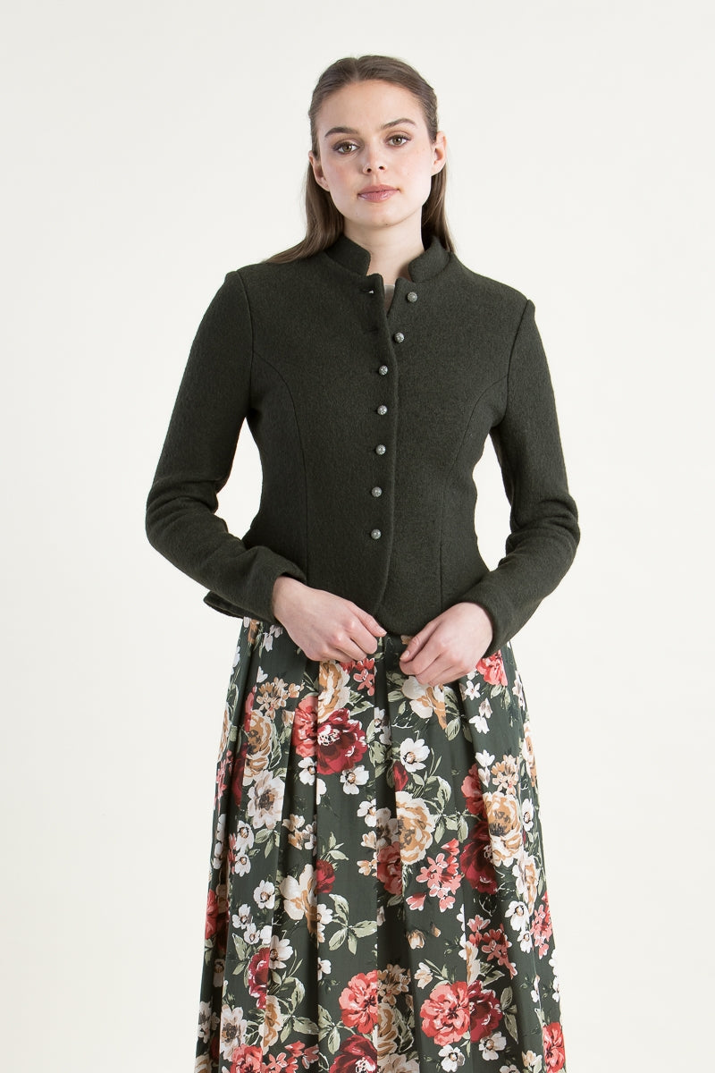 Alissa by Kinga Mathe 'Mila' Wool Janker with Peplum