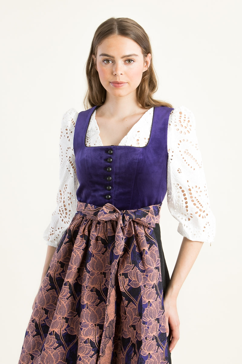 Almliebe 'Wiesn Wunda' Stretch-Velvet Dirndl
