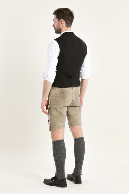 Almliebe 'Hallodri' Slim-Fit Striped Vest in Anthracite