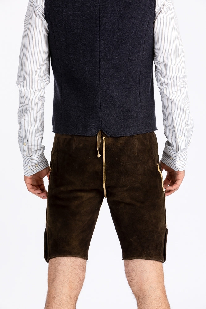 Meindl 'Loisachtal' Suede Lederhose in Maple Brown