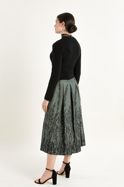 Felicitas 'Clarissa' Wool-Cashmere Cardigan in Black