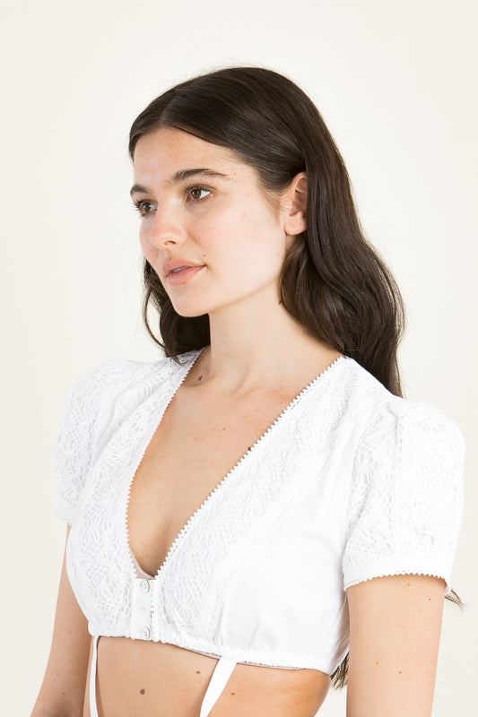 Gottseidank 'Liesbeth' Linen-Blend Blouse with Jersey Back