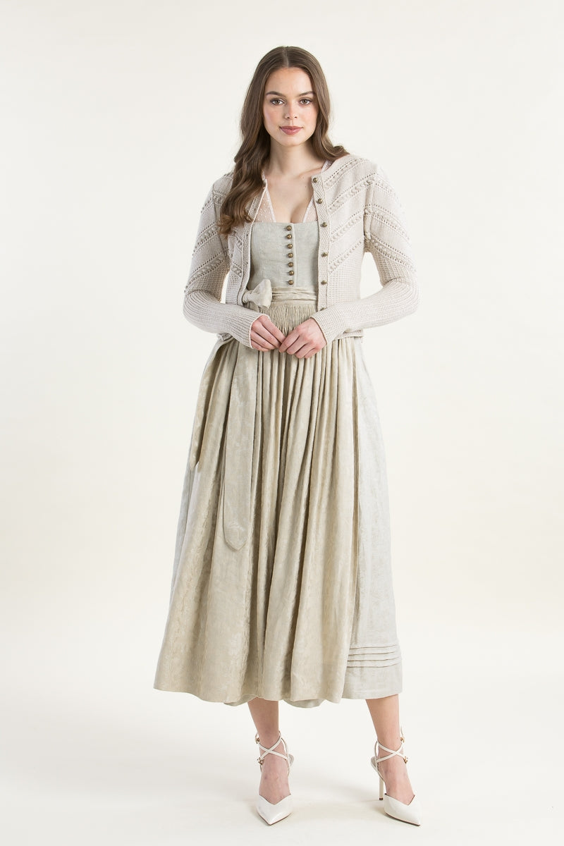 Gottseidank 'Ophelia' Merino Wool Cardigan in Champagne