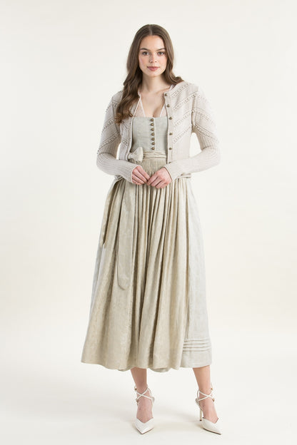 Gottseidank 'Ophelia' Merino Wool Cardigan in Champagne