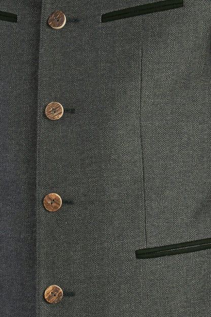 Grasegger 'Pankratz' Cotton Trachten Janker in Green