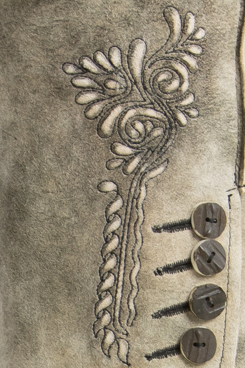 Spieth & Wensky 'Ernstbrunn' Suede Lederhose in Rustic Brown