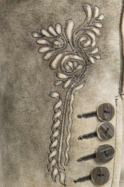 Spieth & Wensky 'Ernstbrunn' Suede Lederhose in Rustic Brown