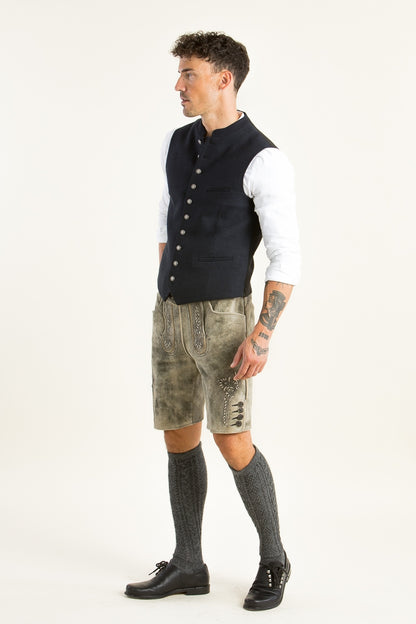 Spieth & Wensky 'Ernstbrunn' Suede Lederhose in Rustic Brown
